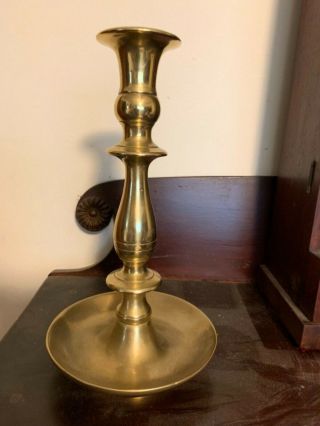 Queen Anne Chippendale William And Mary Brass Candlestick Aafa Americana