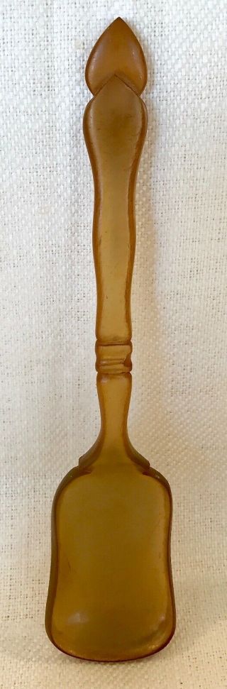 Antique Finely Hand Carved Blond Horn Spoon 19th.  Century 4