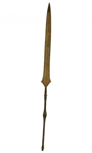 Kuba Spear Weapon Congo African Art 62 Inch