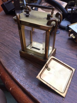 Antique Waterbury Carriage Clock Case With Beveled Glass