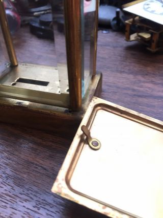 Antique Waterbury Carriage Clock Case With Beveled Glass 3