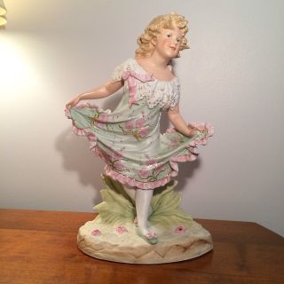 Antique Gebruder Heubach Bisque Porcelain Figurine.  Circa 1900
