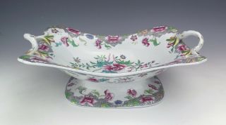 Antique Spode Stone China - Indian Inspired - Hand Coloured Serving Bowl