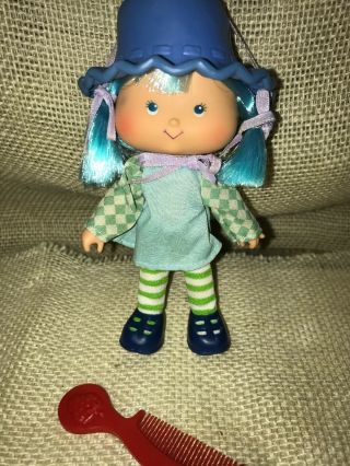 American Greetings 1979 Strawberry Shortcake Blueberry Muffin 5 Inch Doll & Com