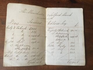 1847 - James Gidlow,  Wigan - Handwritten Account Book.