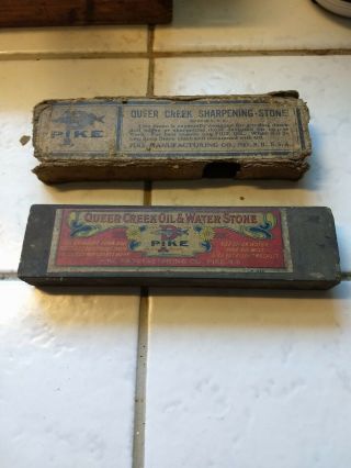 Antique Pike Queer Creek Sharpening Stone