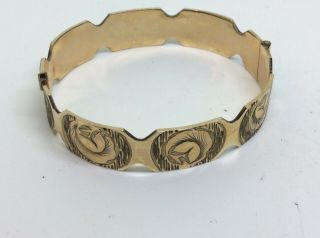 Fantastic Antique Vintage 9ct Rolled Gold Bangle Bracelet