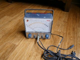 Vintage Rca Wv - 98c Senior Voltohmyst Voltmeter Tester Powers Up Reads Ohms