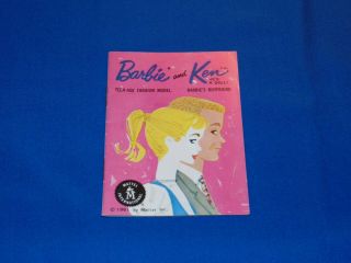 Vintage Barbie Ken Pink Booklet 1961 Fashion Booklet