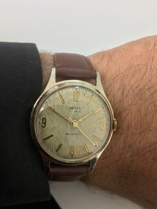 Vintage Smiths Mechanical Men Wristwatch Made In Great Britain