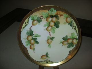 Antique Pickard Hand Painted Porcelain Plate Signed Waller
