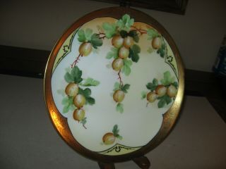 Antique Pickard Hand Painted Porcelain Plate Signed Waller 2