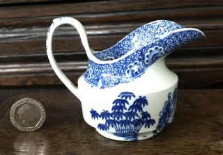 Antique Pottery Pearlware Blue Transfer Spode Chinoiserie Child’s Jug C1810