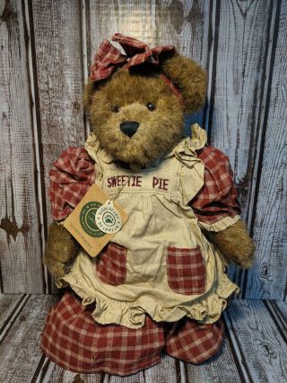 Vintage Boyds Bear Aunt Becky Bearchild " Sweetie Pie " 12 " Plush W/tags 1999