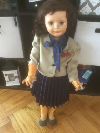 3 Foot Ideal ? Vintage Doll Dress & Shoes