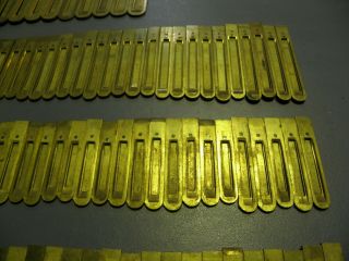 Complete set of 209 Vintage Brass Reed ' s From 1880 ' s C.  B.  Hunt & Co. 3