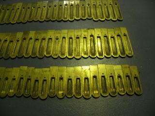 Complete set of 209 Vintage Brass Reed ' s From 1880 ' s C.  B.  Hunt & Co. 7