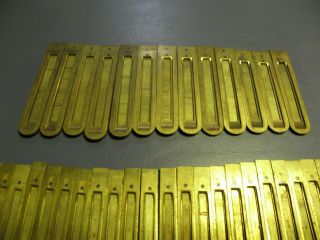 Complete set of 209 Vintage Brass Reed ' s From 1880 ' s C.  B.  Hunt & Co. 8