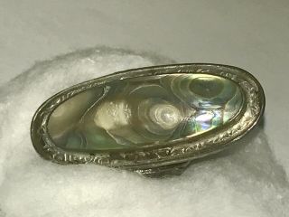 Antique Victorian Sterling Silver Blister Pearl Child Baby Ring Rare
