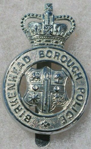Antique Obsolete British Birkenhead Borough Police Badge Insignia Uniform Hat