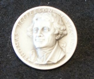 Thomas Jefferson Antique Medal Medallic Art Co.  25.  48g.  Silver.  999