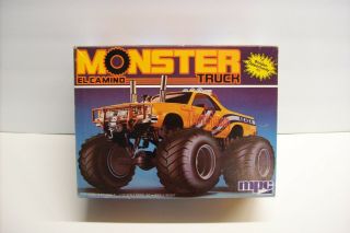 Vintage Mpc Chevy El Camino Monster Truck,  Complete,  Inside,  1/25,  1984
