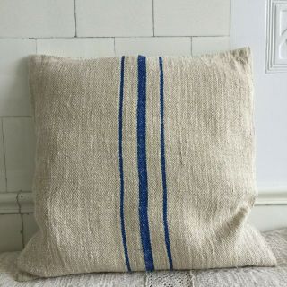 Cushion Cover From Vintage Linen Grain Sack