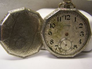 Vintage Waltham 15 Jewel Pocket watch movement 3
