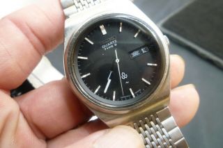 Mens 36mm Seiko Type Ii 4623 - 8000 Quartz 5j Ss 8 1/2 " Wrist Watch