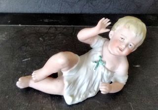Antique Carl Scnheider Piano Baby Bisque Porcelain Figure C Dep 7284