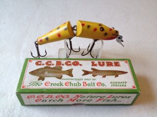 Vintage Old Wood Creek Chub Jointed Pikie 2614 Special Correct Box
