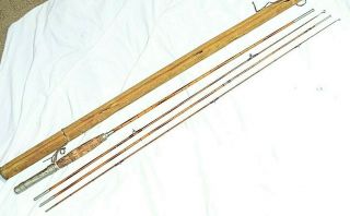 1907 Pat Split Bamboo 9 " Fly Fishing Combination Rod 6 