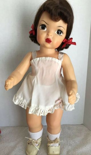 Vintage 16” Terri Lee Patent Pending Doll in Shawl Dress All 4