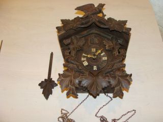 Antique Black Forest Cuckoo Clock From The 1800 