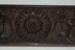 Anglo Indian carved wood panel Musicians Musical Instruments 4