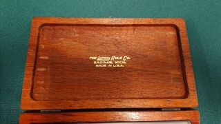 Antique Lufkin Rule Co.  USA No.  680 inside Micrometer set in wood box. 2