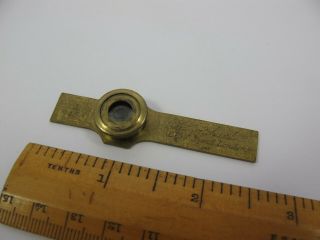 Antique Brass Micrometer Microscope Slide By Andrew Pritchard.  1/250th.  C.  1837.