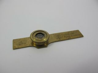 Antique Brass Micrometer Microscope Slide by Andrew Pritchard.  1/250th.  c.  1837. 7