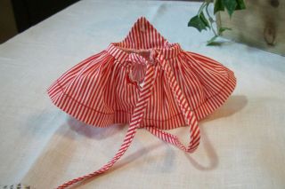 Vintage Madame Alexander kin Wendy red & white striped pinafore 2