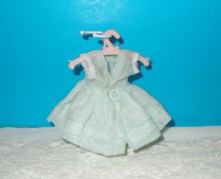Vintage Undocumented Muffie Doll Organdy Dress & Storybook Dolls Hanger 1950s 4