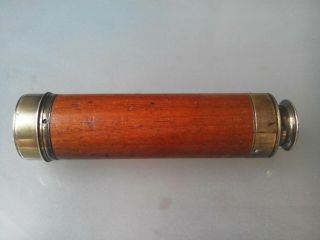 Old Antique Signed Harris & Son London 3 Draw Telescope