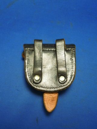 Antique A.  D.  Laidley US Ordnance Dept.  Sub.  Inspector Leather Cap Box Pouch 7