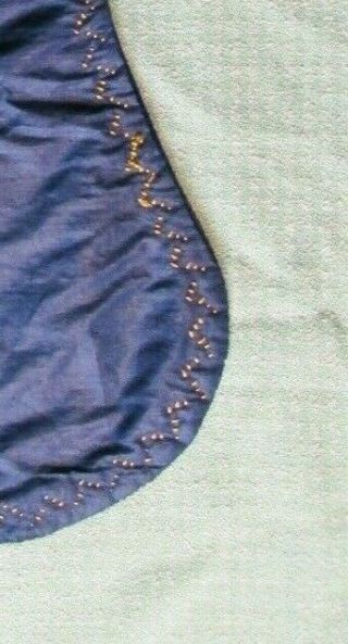 Antique Velvet Silk Embroidered Violin Blanket Cover Protector Vintage 4/4 6