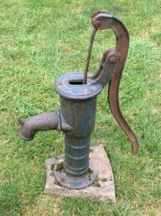Vintage Cast Iron Hand Water Pump Ornament Available Worldwide
