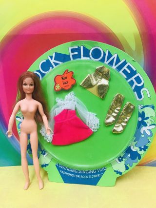 DAWN PIPPA VINTAGE CLONE - Rock Flowers Doll Lilac And NRFP Fashion 2
