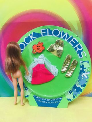 DAWN PIPPA VINTAGE CLONE - Rock Flowers Doll Lilac And NRFP Fashion 3