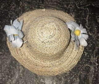 Ginny Or Muffie 8 " Doll Vintage Straw Hat 1950’s