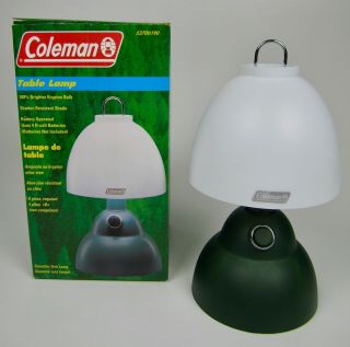 Vintage Coleman Table Lamp Lightweight Camping Gear 5370h190 Battery Powered P6