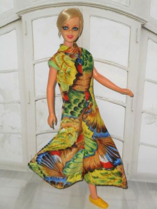 Vintage Barbie TWIGGY DOLL IN CLONE TROPICAL VACATION SET JUMPSUIT JACKET PURSE 4