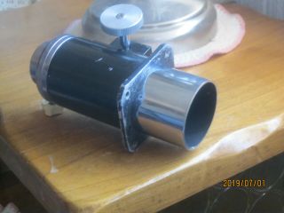 Telescope Focuser,  2 " Lenses With 1.  25 " Adapter; Antique,  Chrome/brass/cast Al